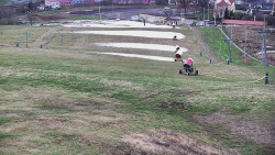 Horní část sjezdovky skiareálu Hlubočky