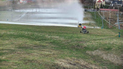 Horní část sjezdovky skiareálu Hlubočky