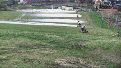 Horní část sjezdovky skiareálu Hlubočky