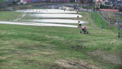 Horní část sjezdovky skiareálu Hlubočky