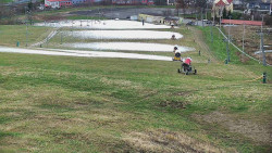 Horní část sjezdovky skiareálu Hlubočky