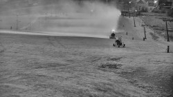 Horní část sjezdovky skiareálu Hlubočky