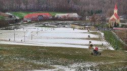 Horní část sjezdovky skiareálu Hlubočky