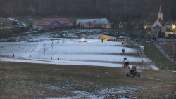 Horní část sjezdovky skiareálu Hlubočky