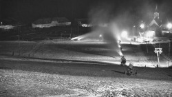 Horní část sjezdovky skiareálu Hlubočky