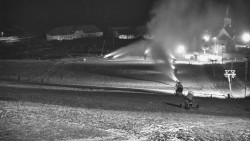 Horní část sjezdovky skiareálu Hlubočky