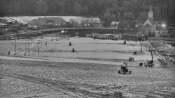 Horní část sjezdovky skiareálu Hlubočky