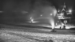 Horní část sjezdovky skiareálu Hlubočky