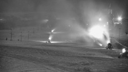 Horní část sjezdovky skiareálu Hlubočky