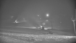 Horní část sjezdovky skiareálu Hlubočky