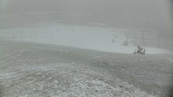 Horní část sjezdovky skiareálu Hlubočky