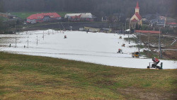 Horní část sjezdovky skiareálu Hlubočky