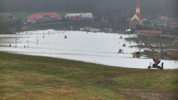 Horní část sjezdovky skiareálu Hlubočky