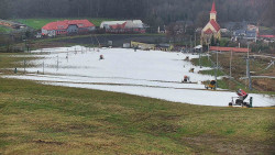 Horní část sjezdovky skiareálu Hlubočky