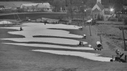 Horní část sjezdovky skiareálu Hlubočky