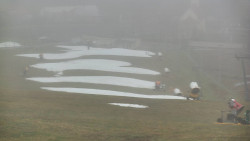 Horní část sjezdovky skiareálu Hlubočky