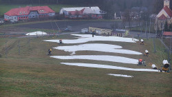 Horní část sjezdovky skiareálu Hlubočky