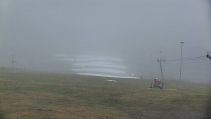 Skiareál Hlubočky - Horní část sjezdovky skiareálu Hlubočky - 19.12.2025 v 07:45