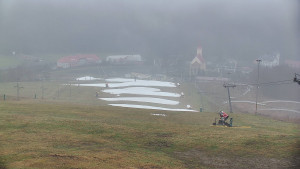 Skiareál Hlubočky - Horní část sjezdovky skiareálu Hlubočky - 19.12.2025 v 08:25