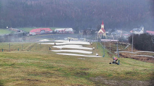 Skiareál Hlubočky - Horní část sjezdovky skiareálu Hlubočky - 19.12.2025 v 13:20