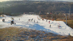 Horní část sjezdovky skiareálu Hlubočky