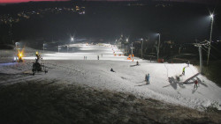 Horní část sjezdovky skiareálu Hlubočky