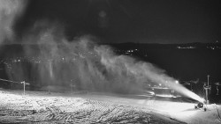 Horní část sjezdovky skiareálu Hlubočky