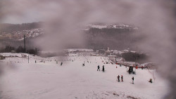 Horní část sjezdovky skiareálu Hlubočky