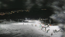 Horní část sjezdovky skiareálu Hlubočky