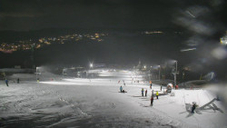 Horní část sjezdovky skiareálu Hlubočky