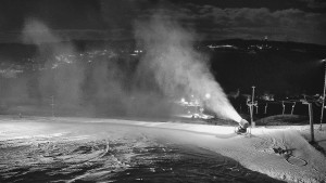 Skiareál Hlubočky - Horní část sjezdovky skiareálu Hlubočky - 31.12.2025 v 00:45 Skiareál Hlubočky - Horní část sjezdovky skiareálu Hlubočky - 31.12.2025 v 00:45