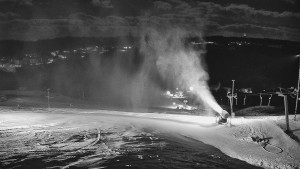 Skiareál Hlubočky - Horní část sjezdovky skiareálu Hlubočky - 31.12.2025 v 01:40 Skiareál Hlubočky - Horní část sjezdovky skiareálu Hlubočky - 31.12.2025 v 01:40