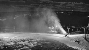 Skiareál Hlubočky - Horní část sjezdovky skiareálu Hlubočky - 31.12.2025 v 01:45 Skiareál Hlubočky - Horní část sjezdovky skiareálu Hlubočky - 31.12.2025 v 01:45