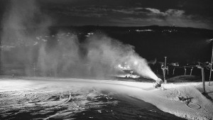 Skiareál Hlubočky - Horní část sjezdovky skiareálu Hlubočky - 31.12.2025 v 03:20 Skiareál Hlubočky - Horní část sjezdovky skiareálu Hlubočky - 31.12.2025 v 03:20