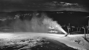 Skiareál Hlubočky - Horní část sjezdovky skiareálu Hlubočky - 31.12.2025 v 03:25 Skiareál Hlubočky - Horní část sjezdovky skiareálu Hlubočky - 31.12.2025 v 03:25