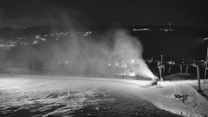 Skiareál Hlubočky - Horní část sjezdovky skiareálu Hlubočky - 31.12.2025 v 05:55