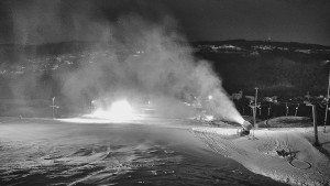 Skiareál Hlubočky - Horní část sjezdovky skiareálu Hlubočky - 31.12.2025 v 06:55