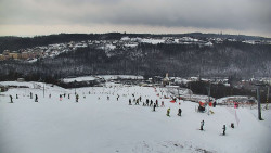 Horní část sjezdovky skiareálu Hlubočky