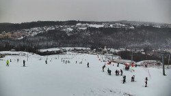 Horní část sjezdovky skiareálu Hlubočky