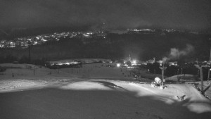 Skiareál Hlubočky - Horní část sjezdovky skiareálu Hlubočky - 1.1.2026 v 00:05