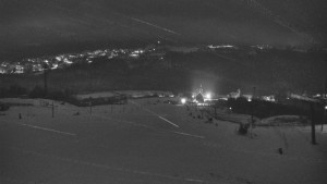 Skiareál Hlubočky - Horní část sjezdovky skiareálu Hlubočky - 1.1.2026 v 00:55