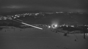 Skiareál Hlubočky - Horní část sjezdovky skiareálu Hlubočky - 1.1.2026 v 01:00