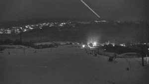 Skiareál Hlubočky - Horní část sjezdovky skiareálu Hlubočky - 1.1.2026 v 01:10