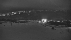 Skiareál Hlubočky - Horní část sjezdovky skiareálu Hlubočky - 1.1.2026 v 02:10