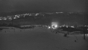 Skiareál Hlubočky - Horní část sjezdovky skiareálu Hlubočky - 1.1.2026 v 02:20