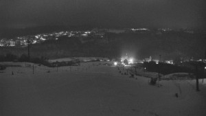 Skiareál Hlubočky - Horní část sjezdovky skiareálu Hlubočky - 1.1.2026 v 02:25