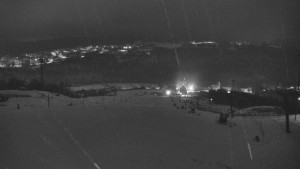 Skiareál Hlubočky - Horní část sjezdovky skiareálu Hlubočky - 1.1.2026 v 02:30