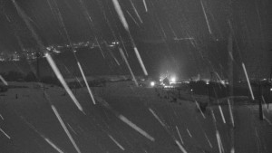 Skiareál Hlubočky - Horní část sjezdovky skiareálu Hlubočky - 1.1.2026 v 02:40