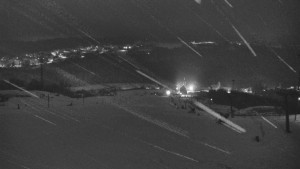 Skiareál Hlubočky - Horní část sjezdovky skiareálu Hlubočky - 1.1.2026 v 02:50