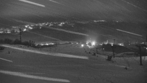 Skiareál Hlubočky - Horní část sjezdovky skiareálu Hlubočky - 1.1.2026 v 04:20